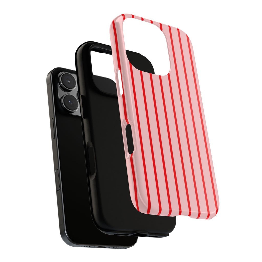 Pink & Red Stripe Case