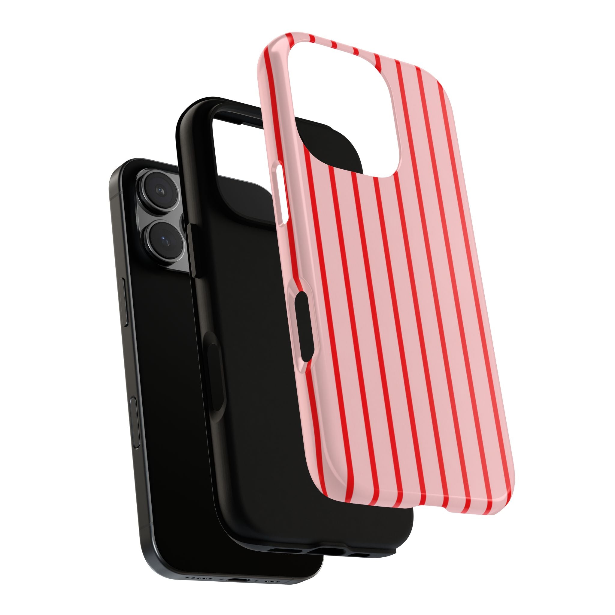 Pink & Red Stripe Case