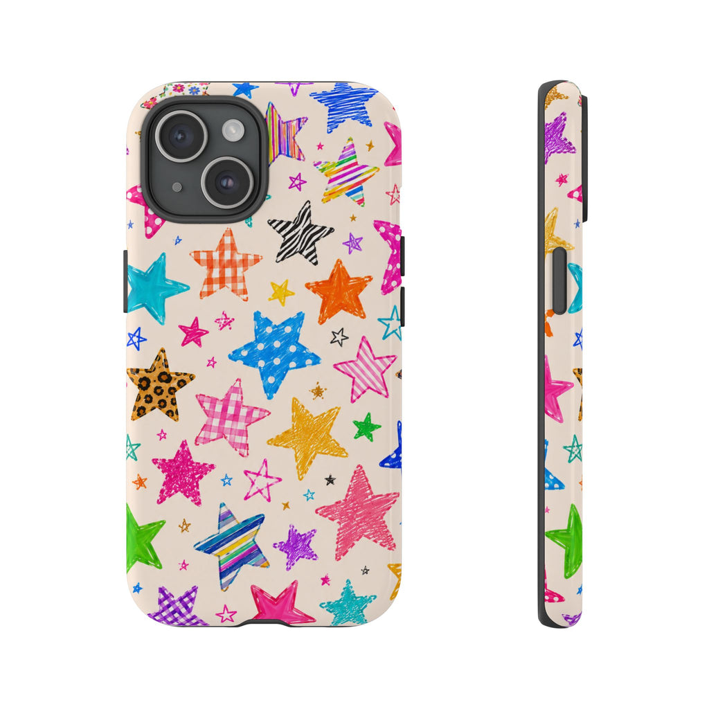 Colorful Doodle Stars Case