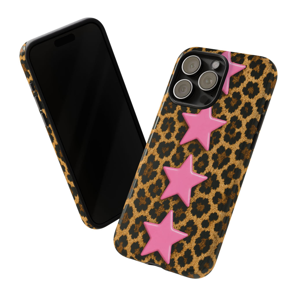 Leopard Pink Stars Case