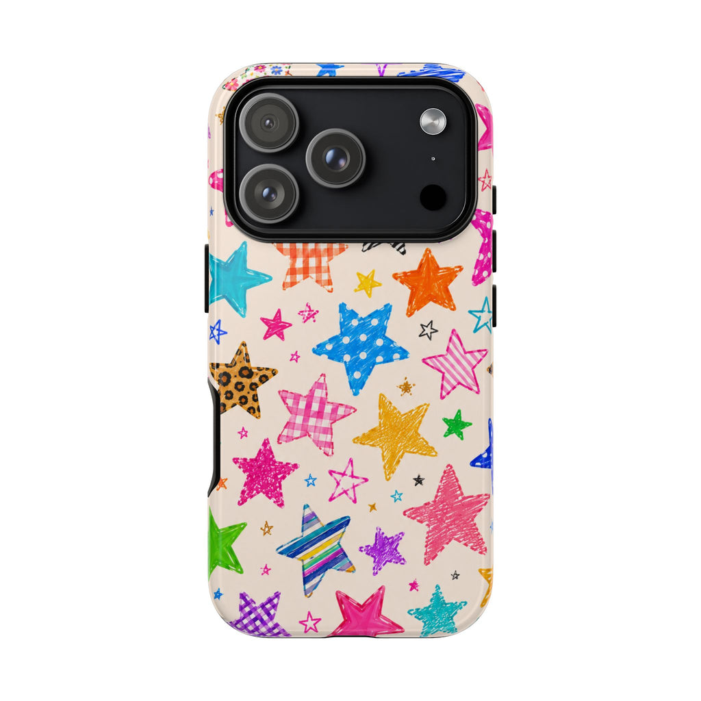 Colorful Doodle Stars Case