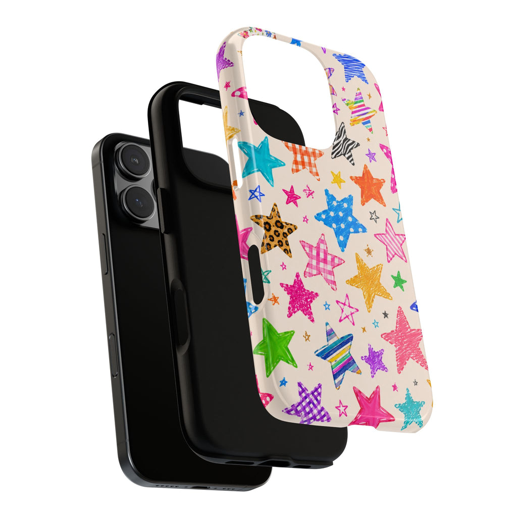 Colorful Doodle Stars Case