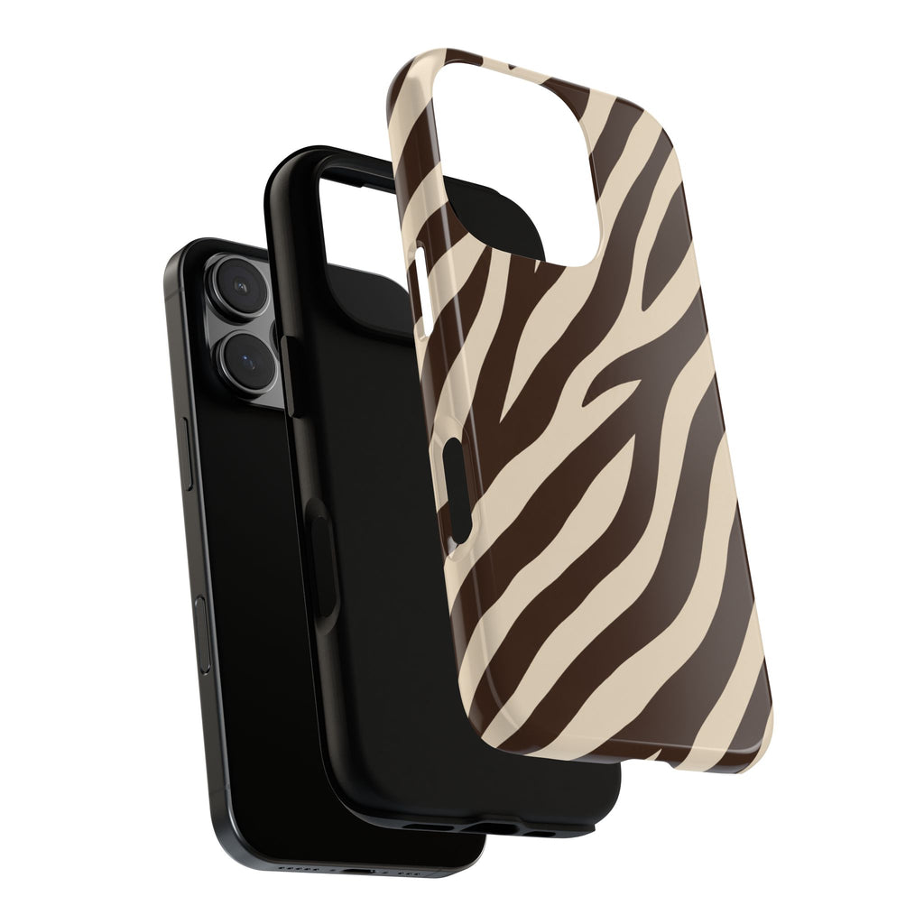 Brown & Cream Zebra Case
