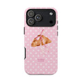 Pink Polka Dot Croissant