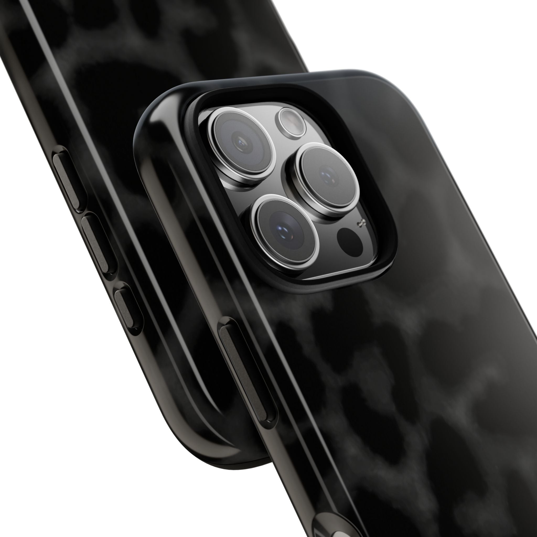 Black Leopard Heart Case