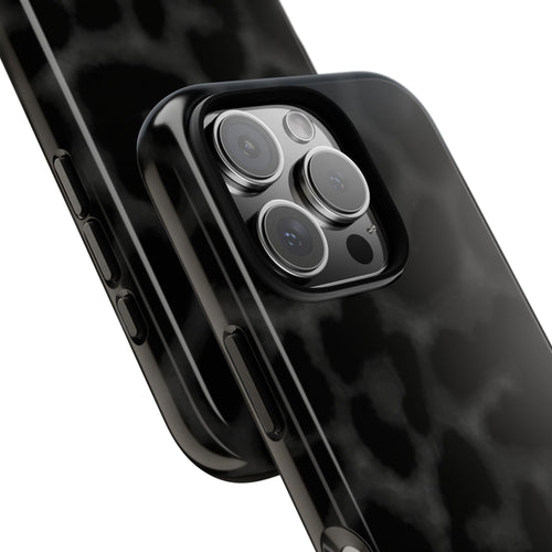 Black Leopard Heart Case