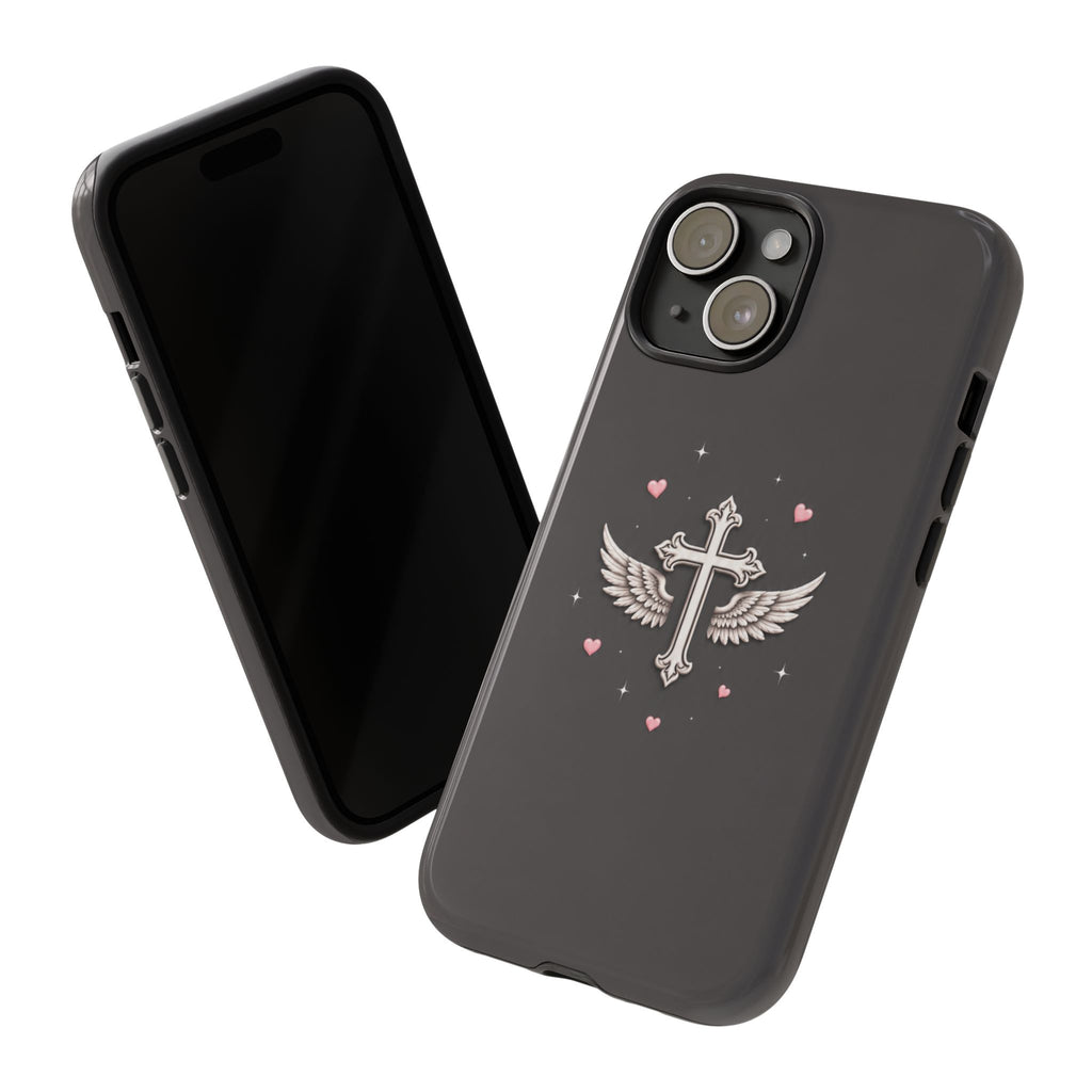 Gray Angel Wing Cross Case
