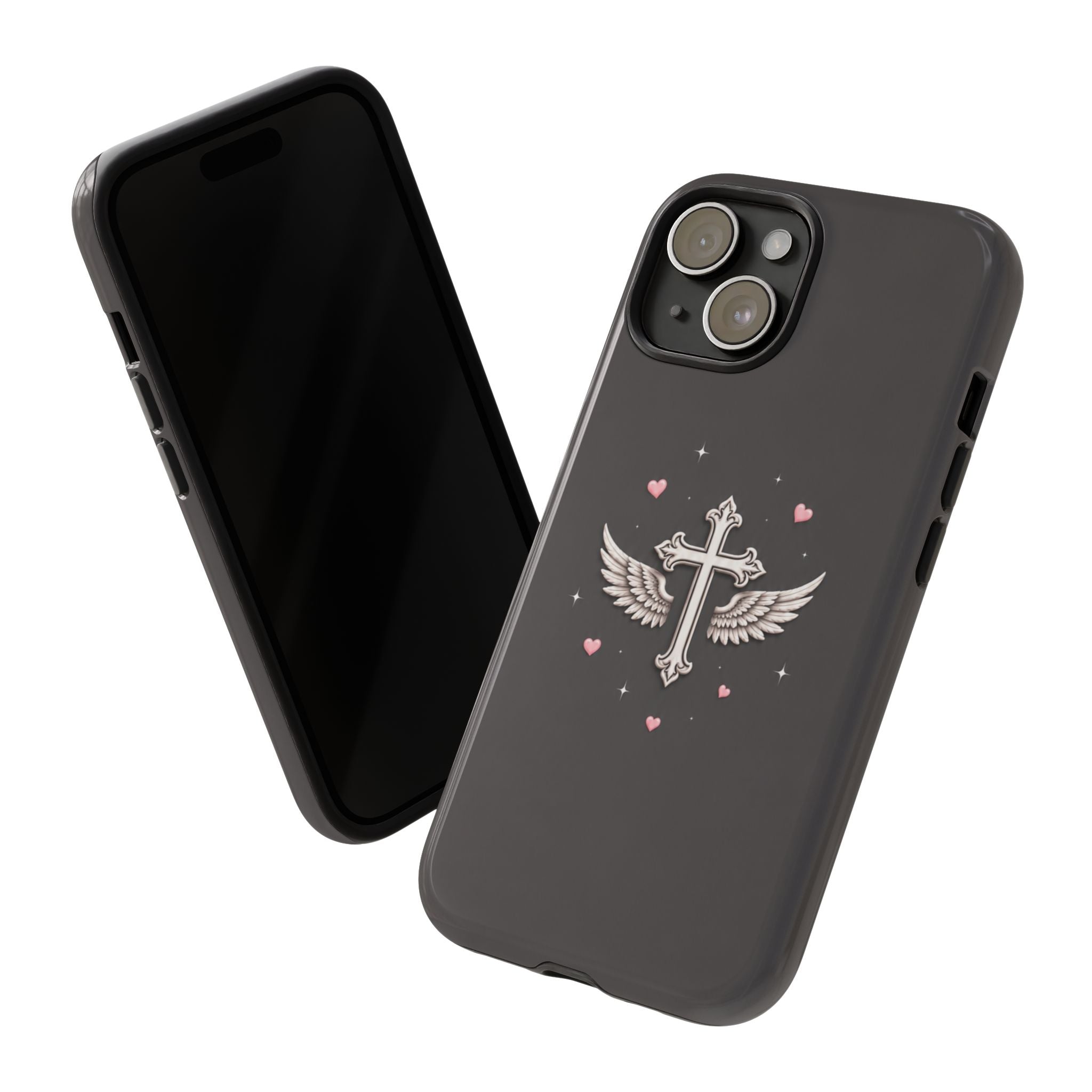 Gray Angel Wing Cross Case