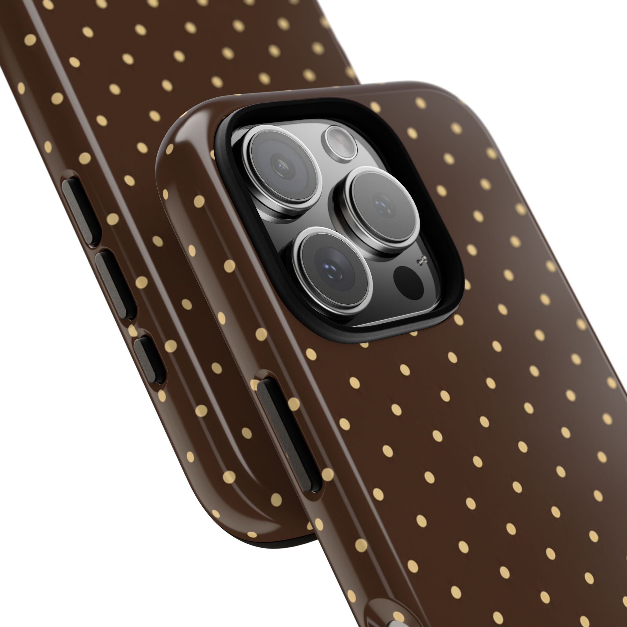 Chocolate Brown Polka Dot Case