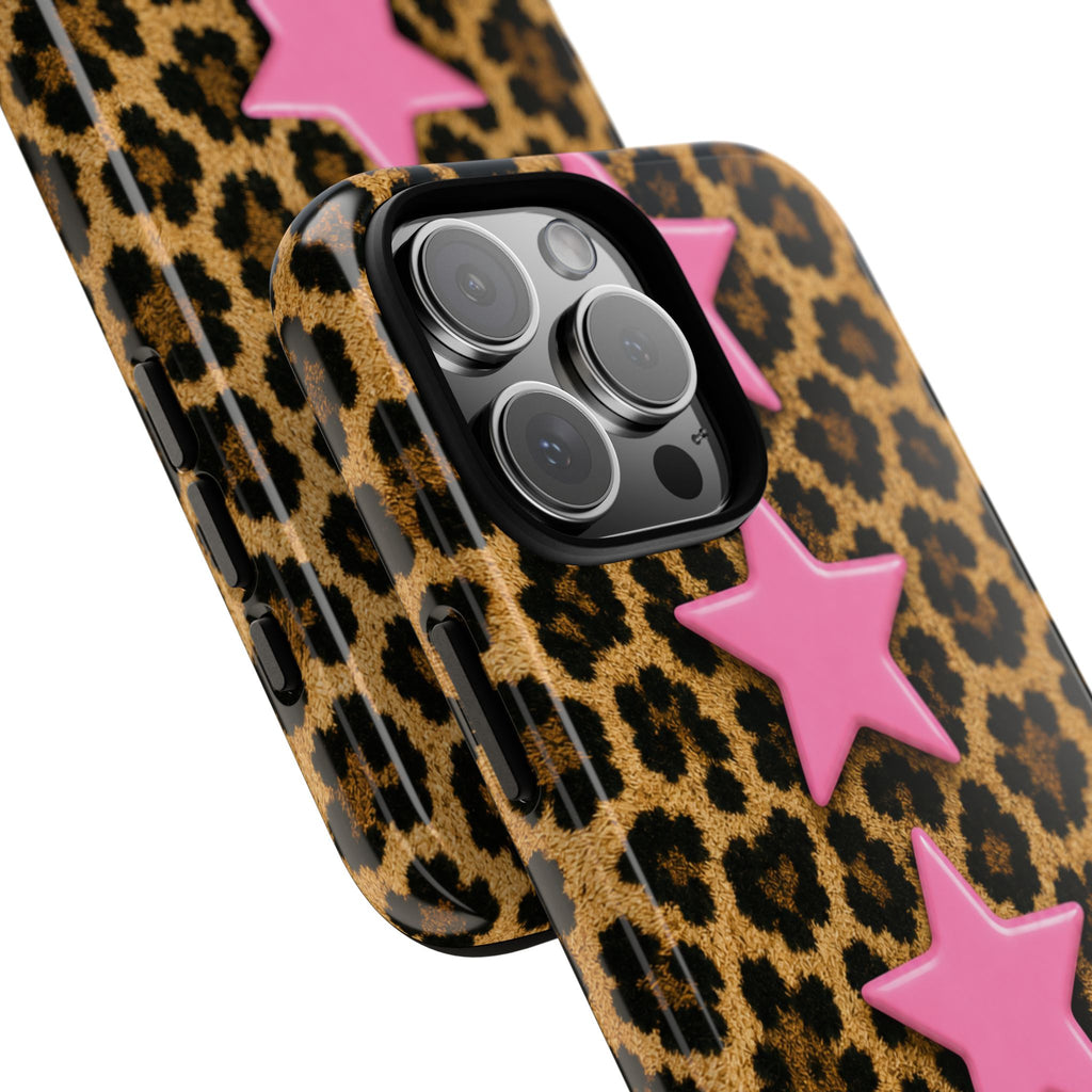 Leopard Pink Stars Case