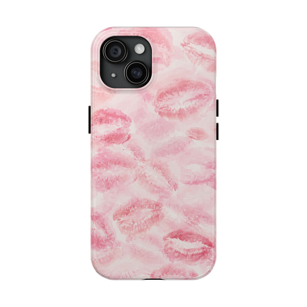 Kiss Phone Case – Pink Lip Print iPhone Case