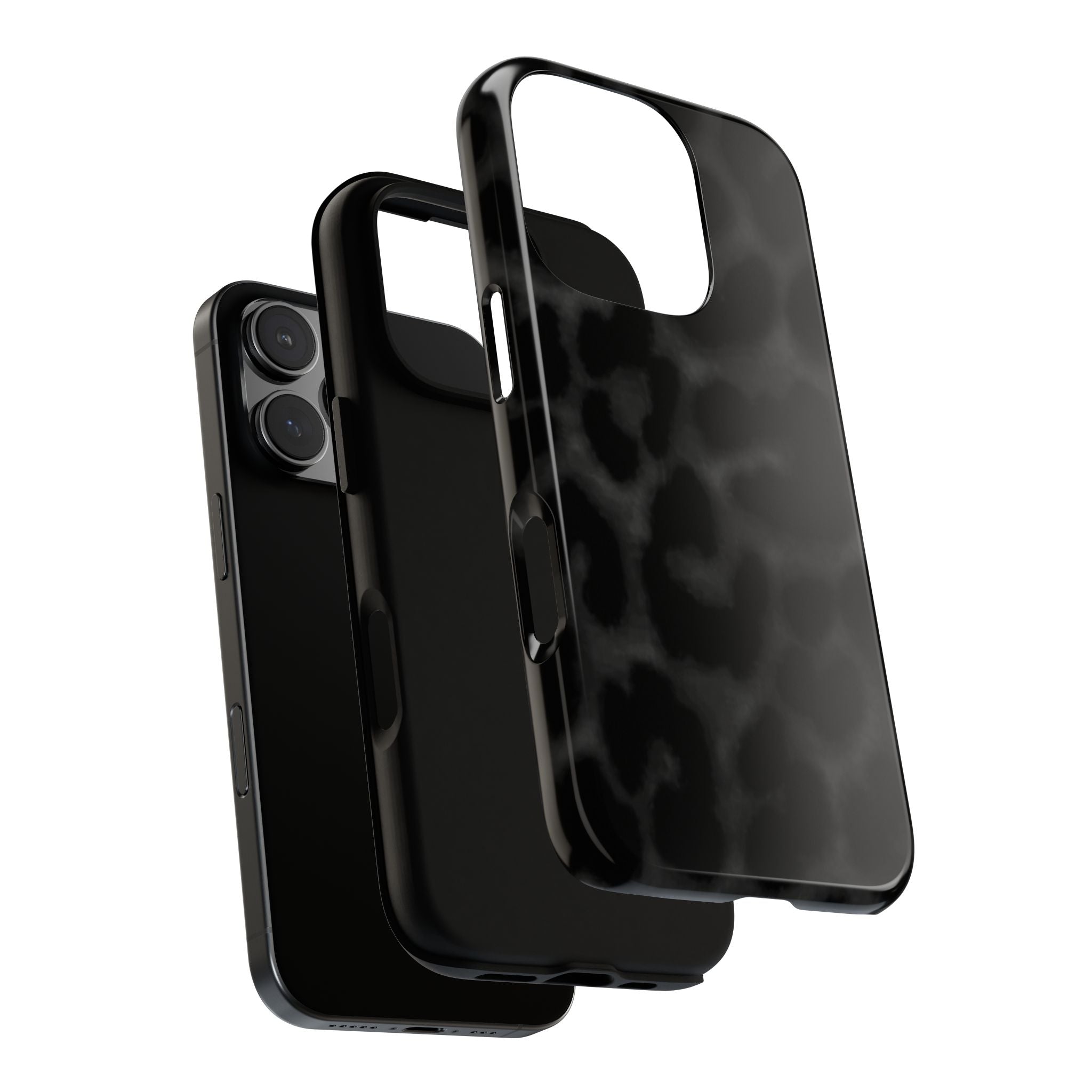 Black Leopard Heart Case