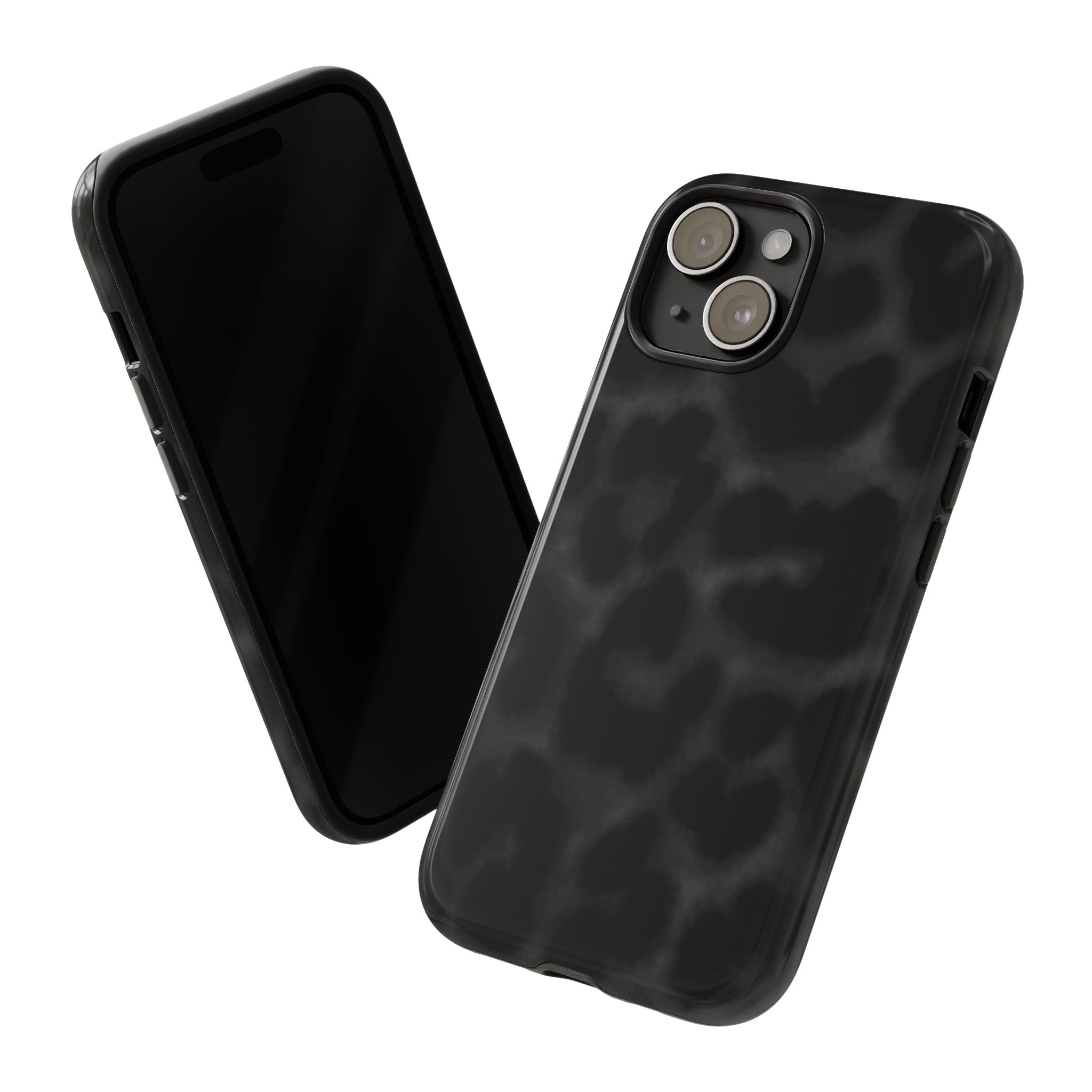 Black Leopard Heart Case