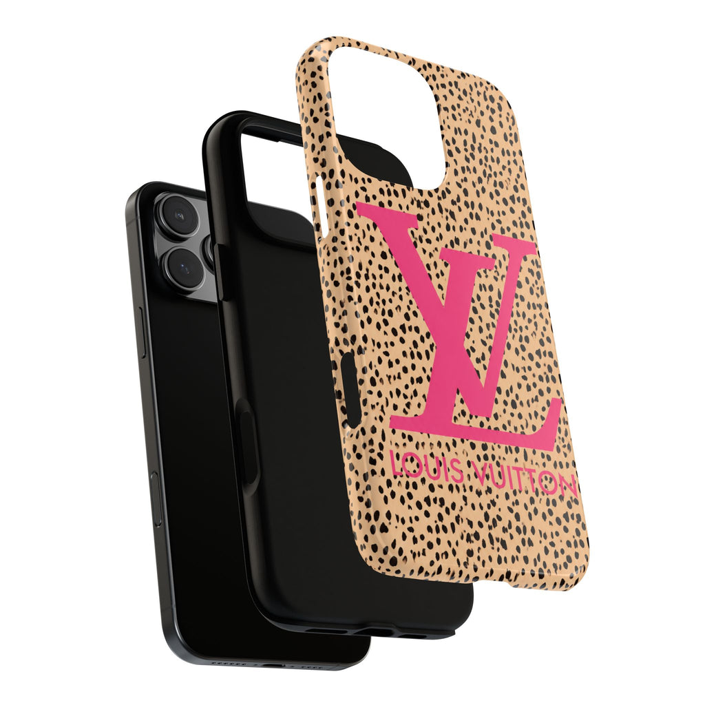 Leopard Print Pink LV Case
