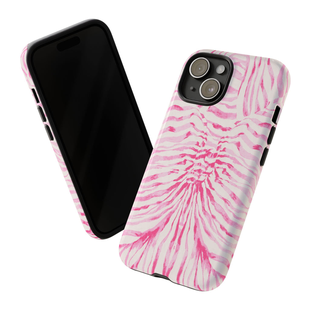 Pink Tie-Dye Zebra Case