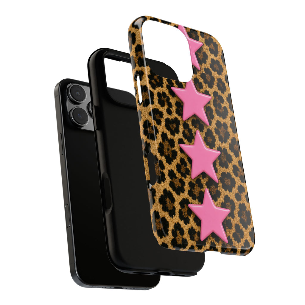 Leopard Pink Stars Case