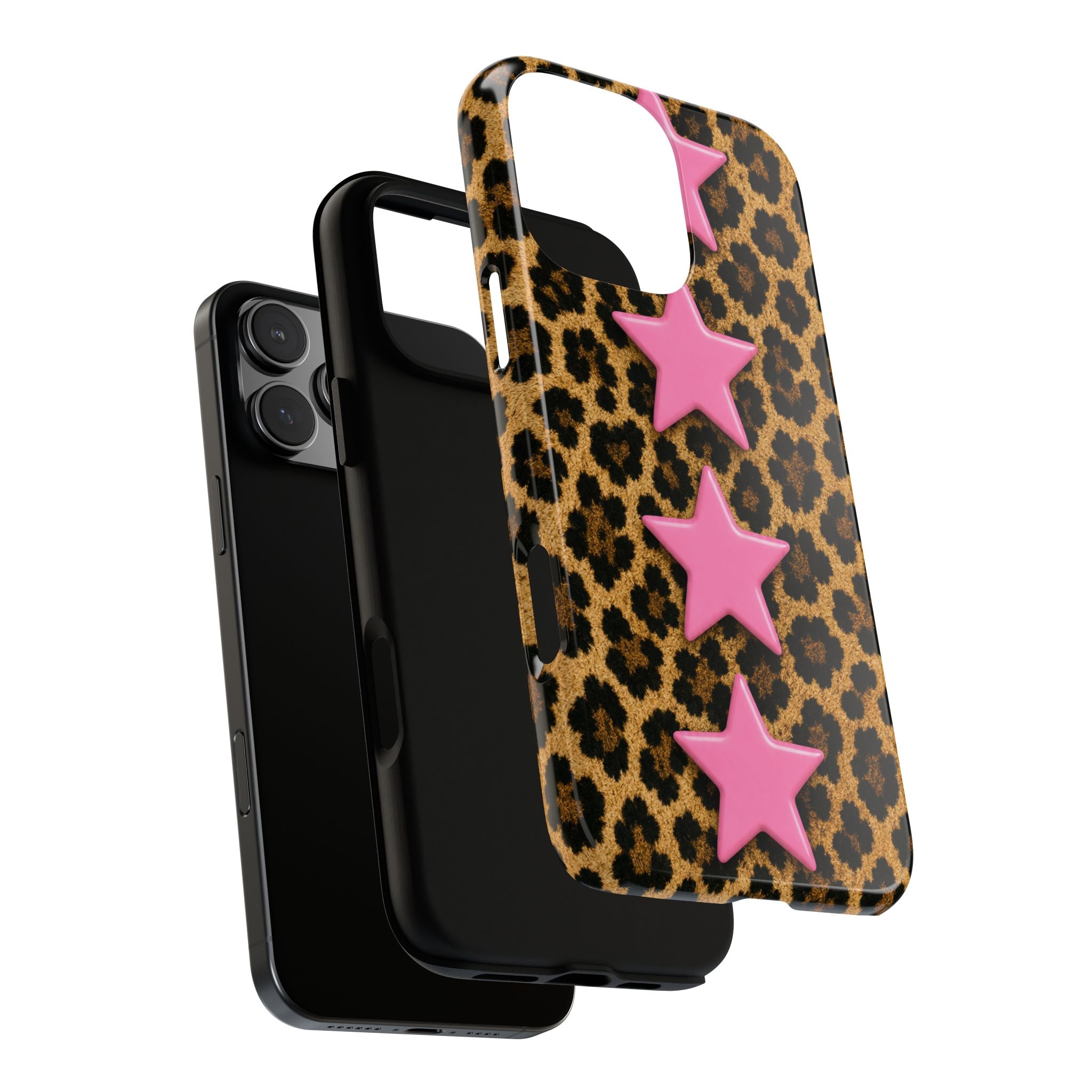 Leopard Pink Stars Case