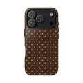 Chocolate Brown Polka Dot Case