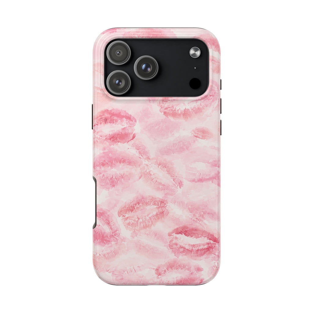 Kiss Phone Case – Pink Lip Print iPhone Case