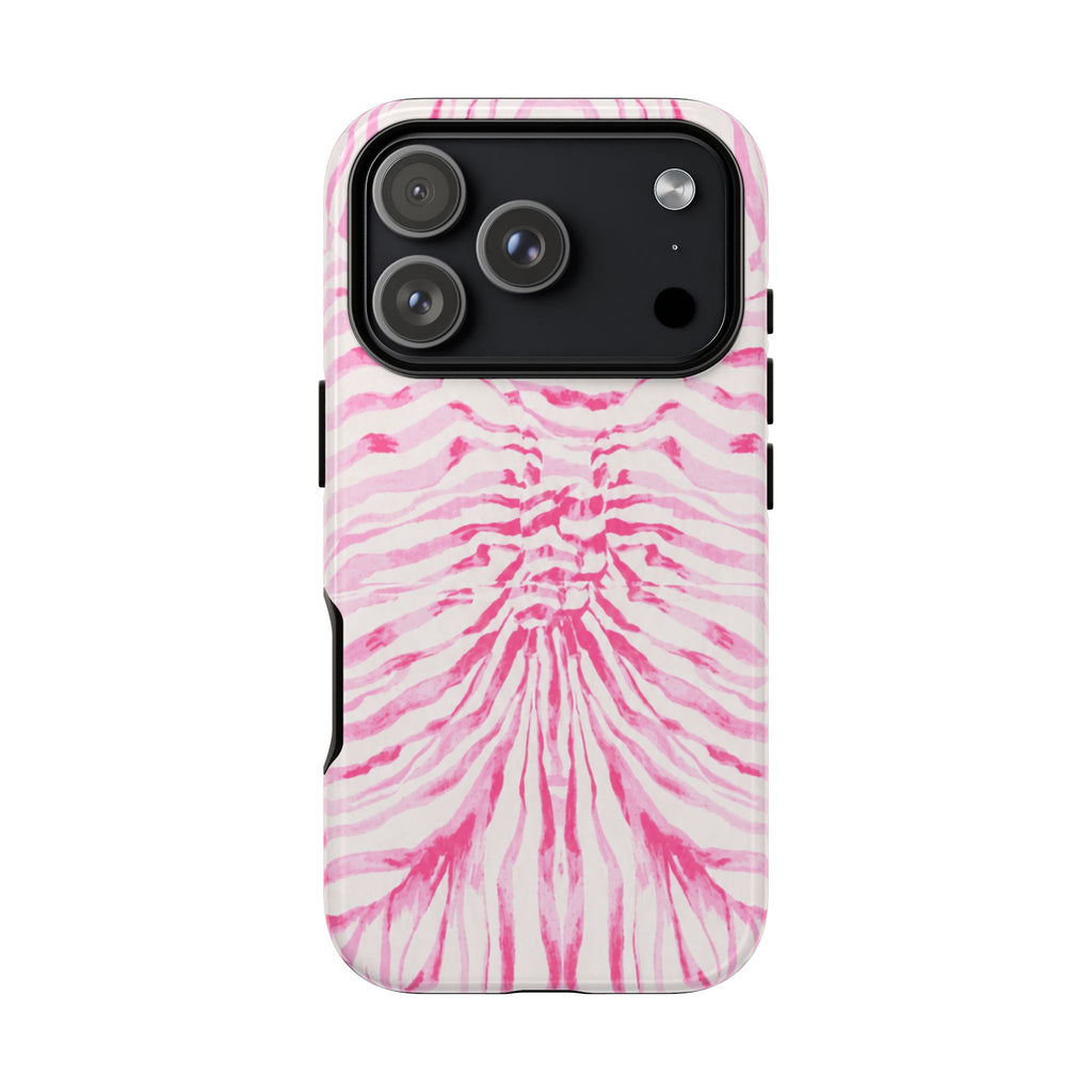Pink Tie-Dye Zebra Case