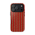 Leopard Stripe Red Case