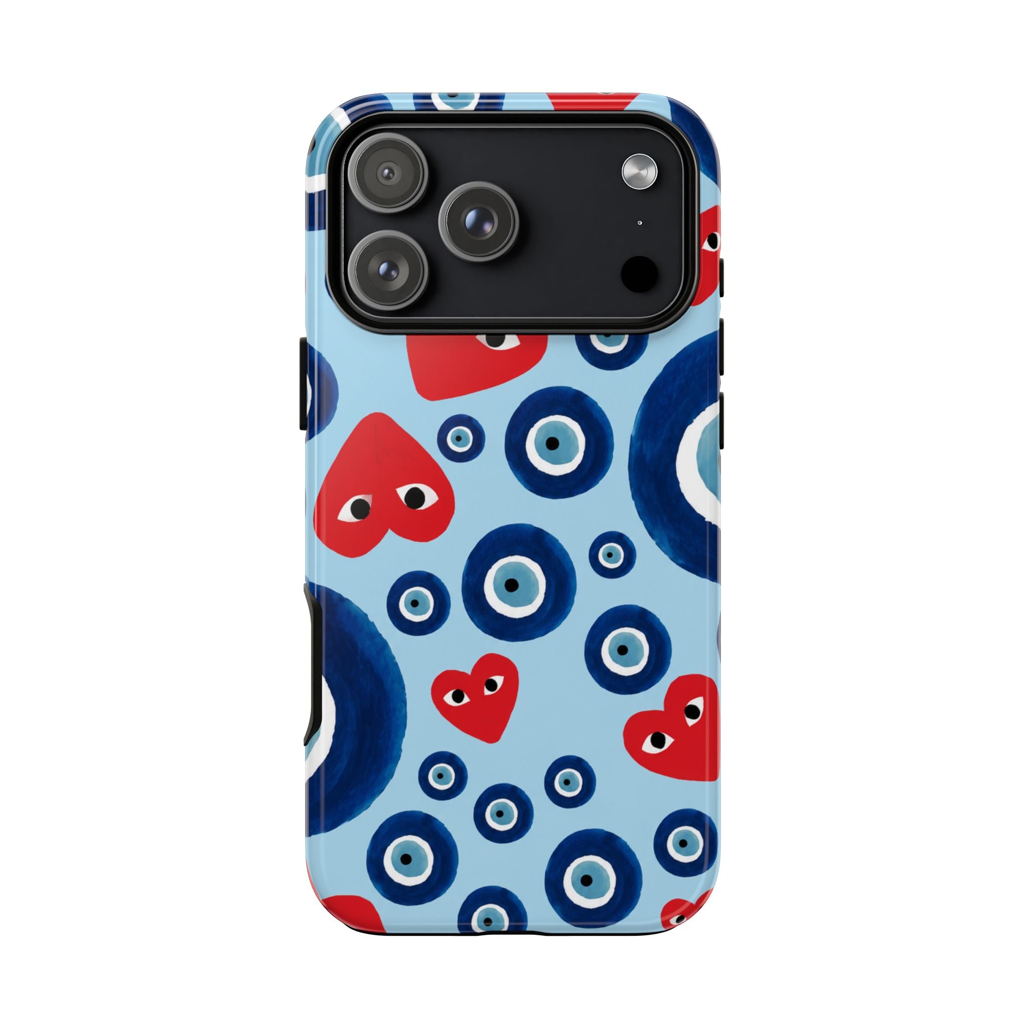 Playful Evil Eye & Heart Case