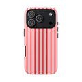 Pink & Red Stripe Case