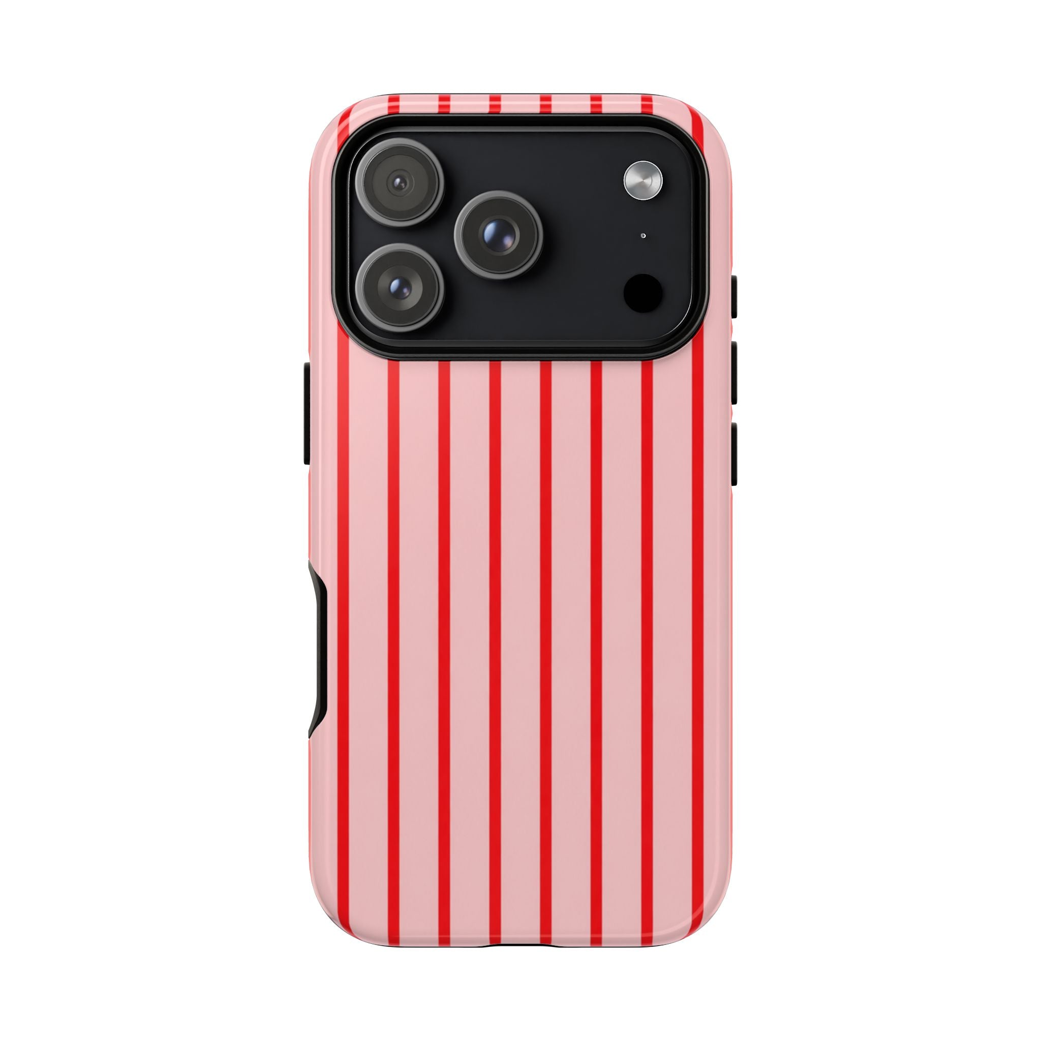 Pink & Red Stripe Case