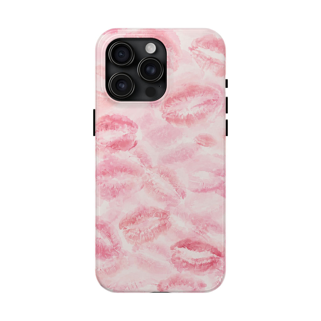 Kiss Phone Case – Pink Lip Print iPhone Case