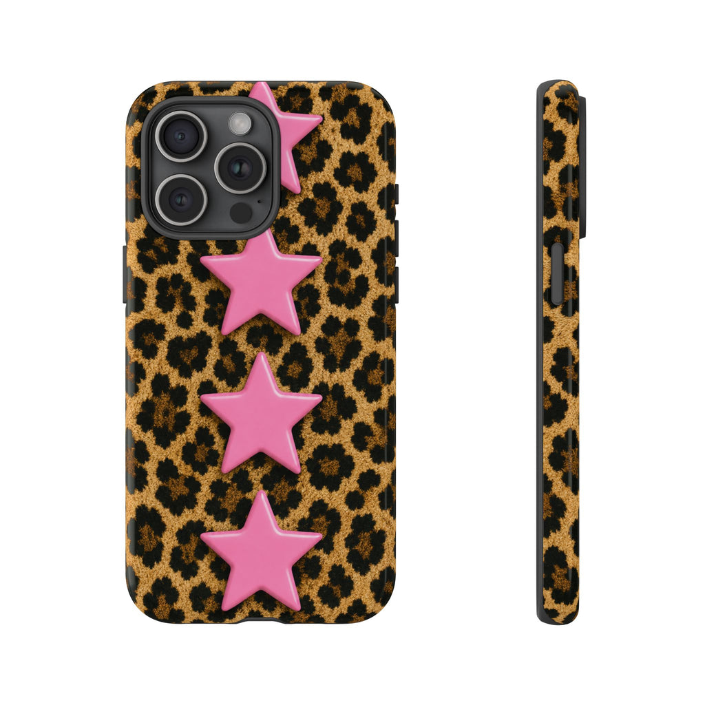 Leopard Pink Stars Case