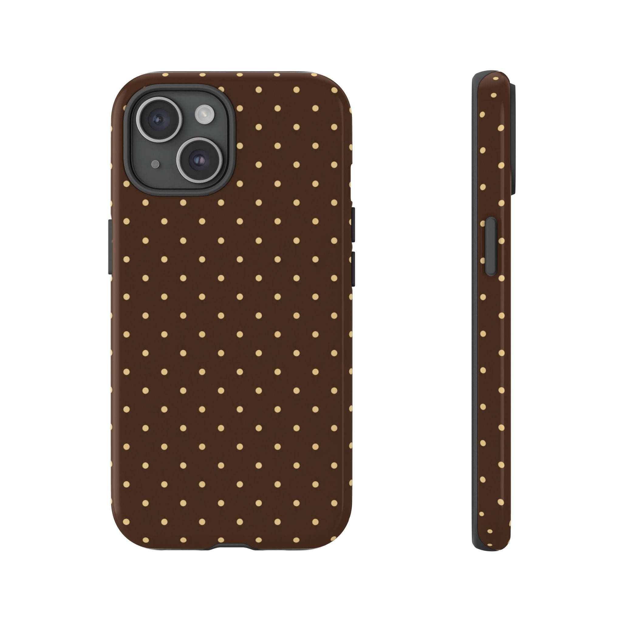 Chocolate Brown Polka Dot Case