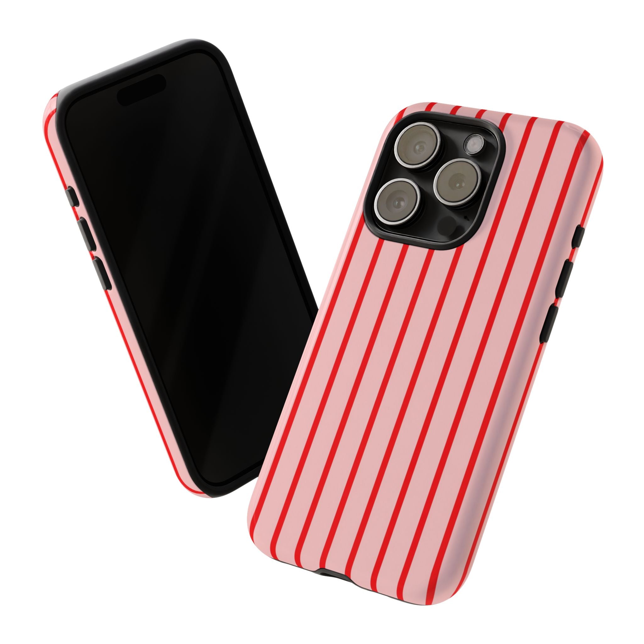 Pink & Red Stripe Case