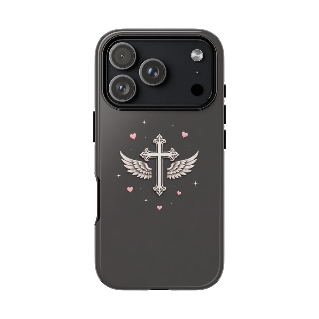 Gray Angel Wing Cross Case