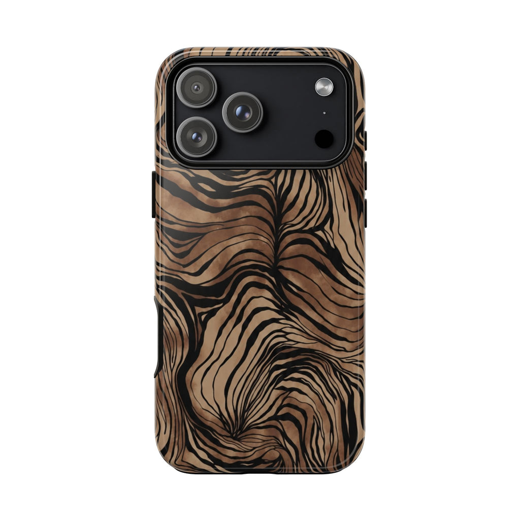 Brown Tiger Stripe Case