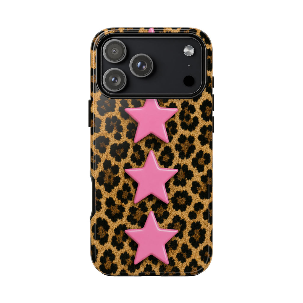Leopard Pink Stars Case