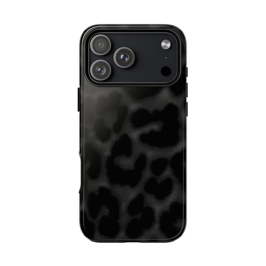 Black Leopard Heart Case
