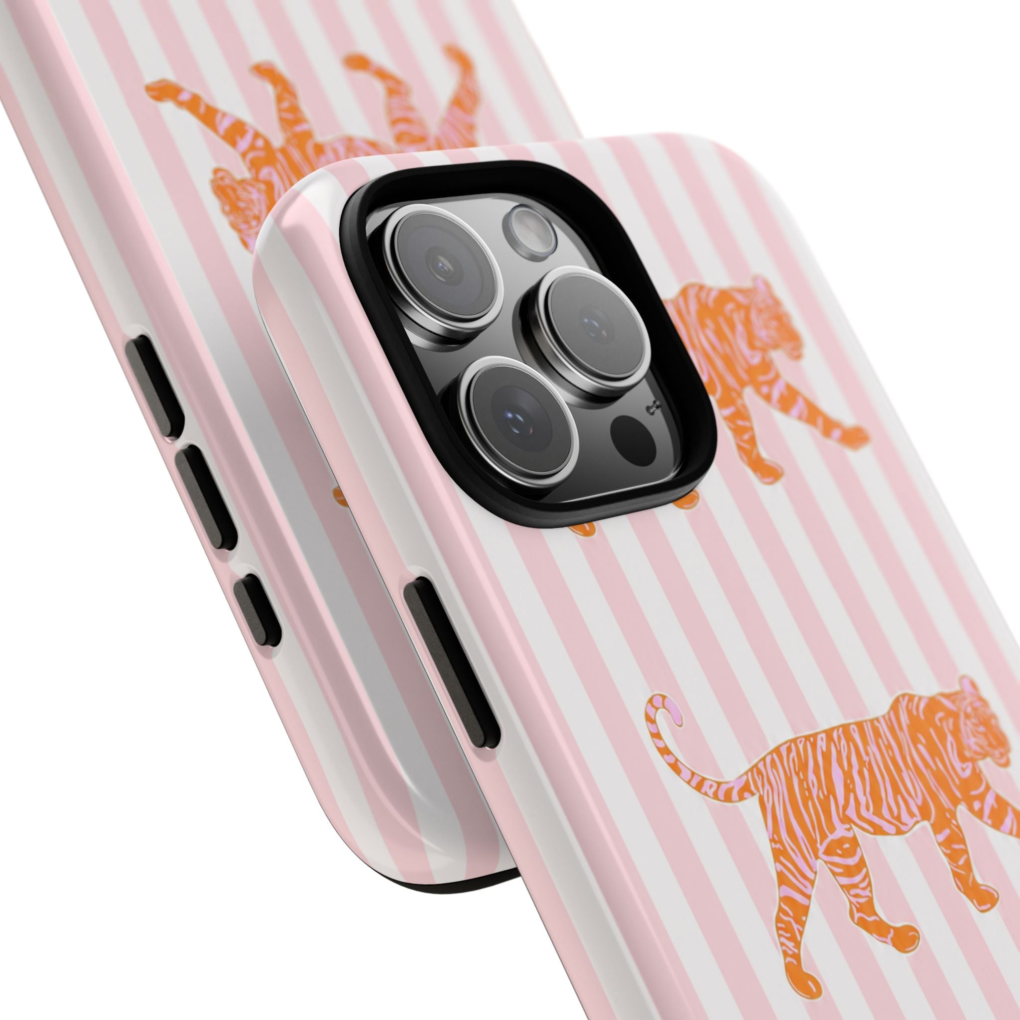 Pink Striped Tiger Case