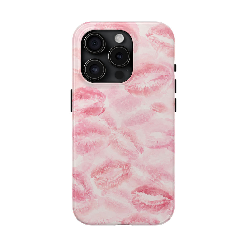 Kiss Phone Case – Pink Lip Print iPhone Case