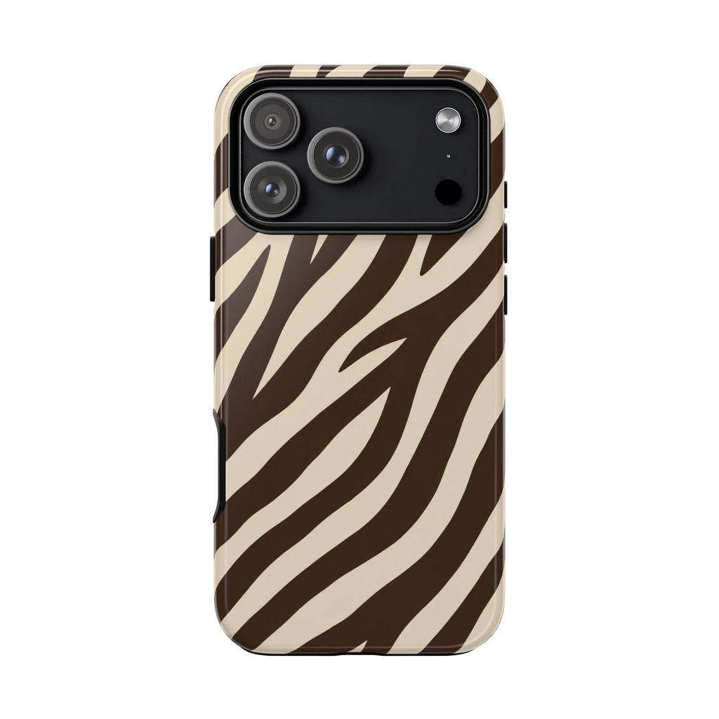 Brown & Cream Zebra Case