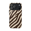 Brown & Cream Zebra Case