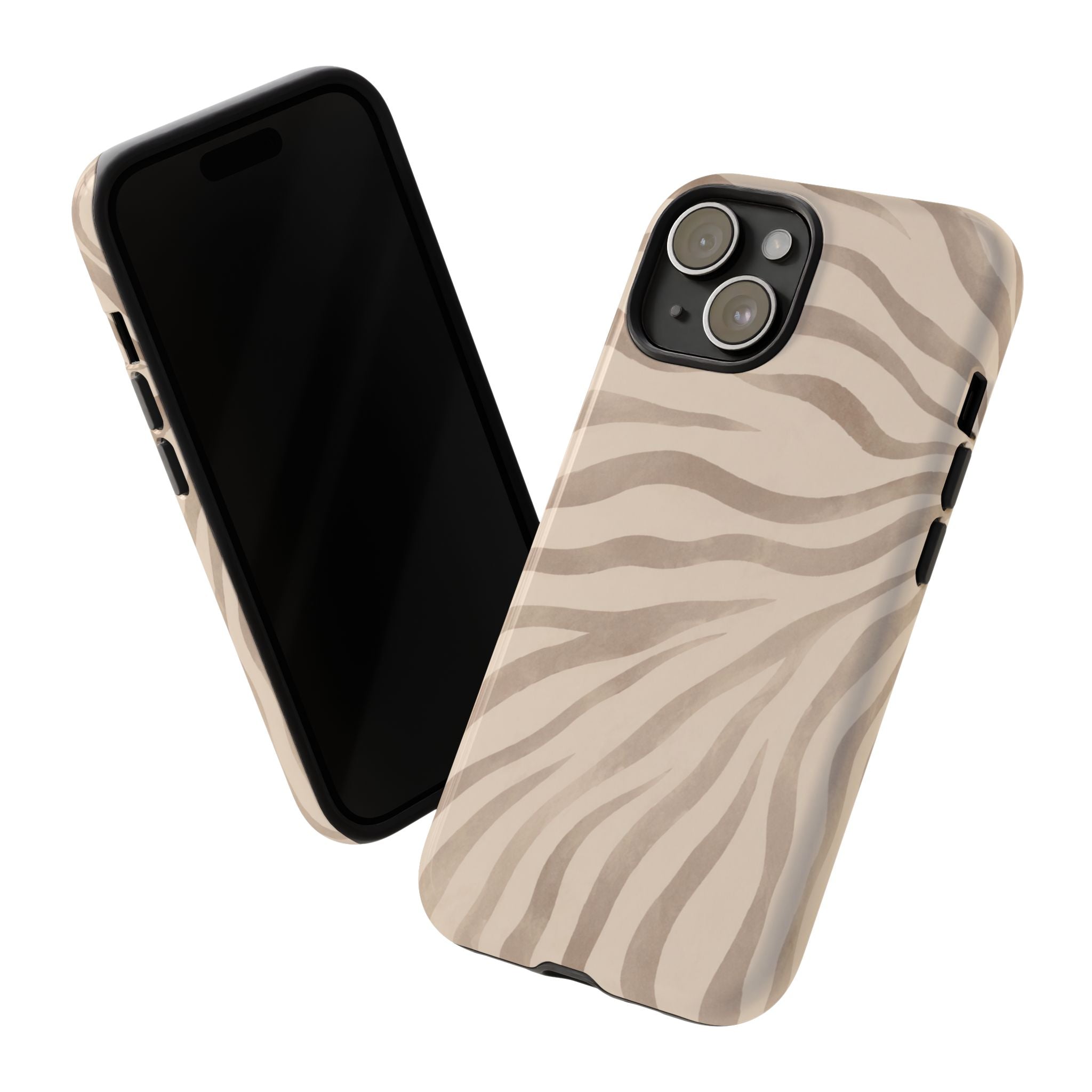 Beige Zebra Phone Case
