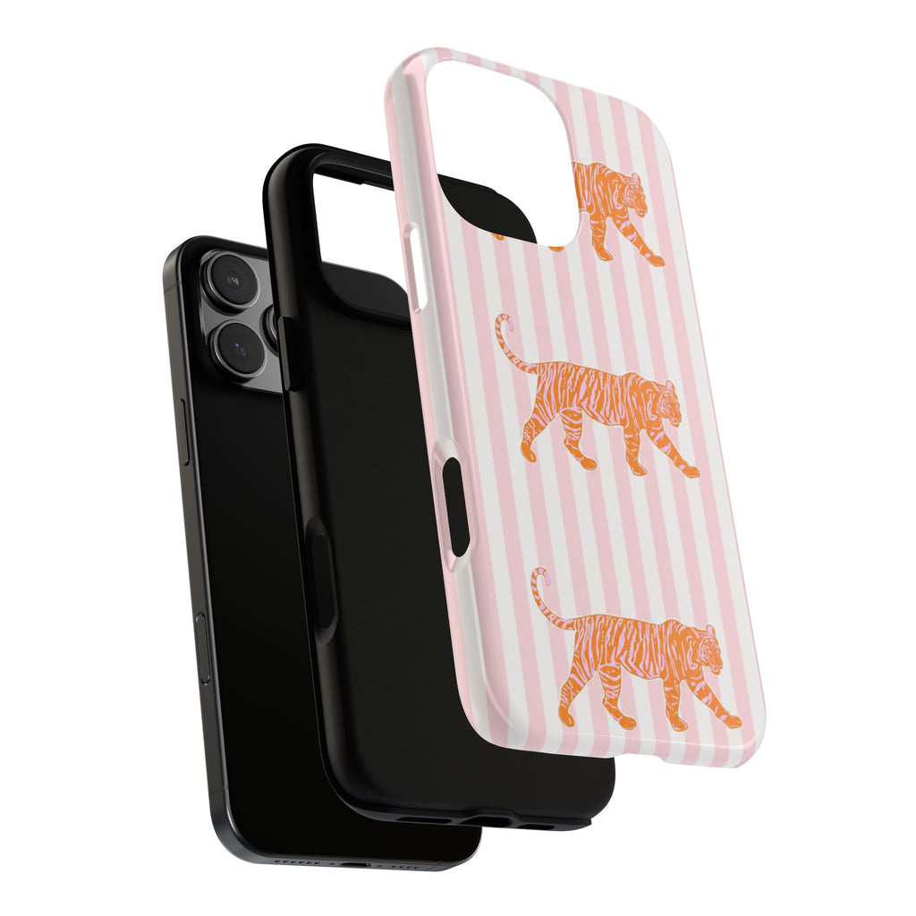 Pink Striped Tiger Case